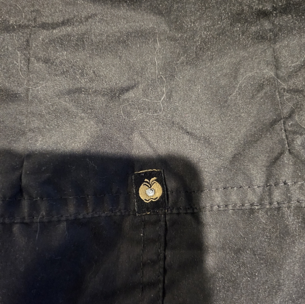 Y2K Apple Bottoms Outerwear Black Fitted Puffer Jacket Nelly Gold Hardwear M - Picture 9 of 11